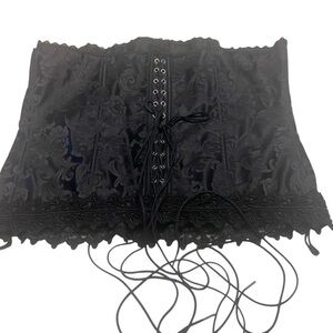 Fredericks of Hollywood Corset Womens Size 40 Lace Up Boning Sexy Whimsigoth